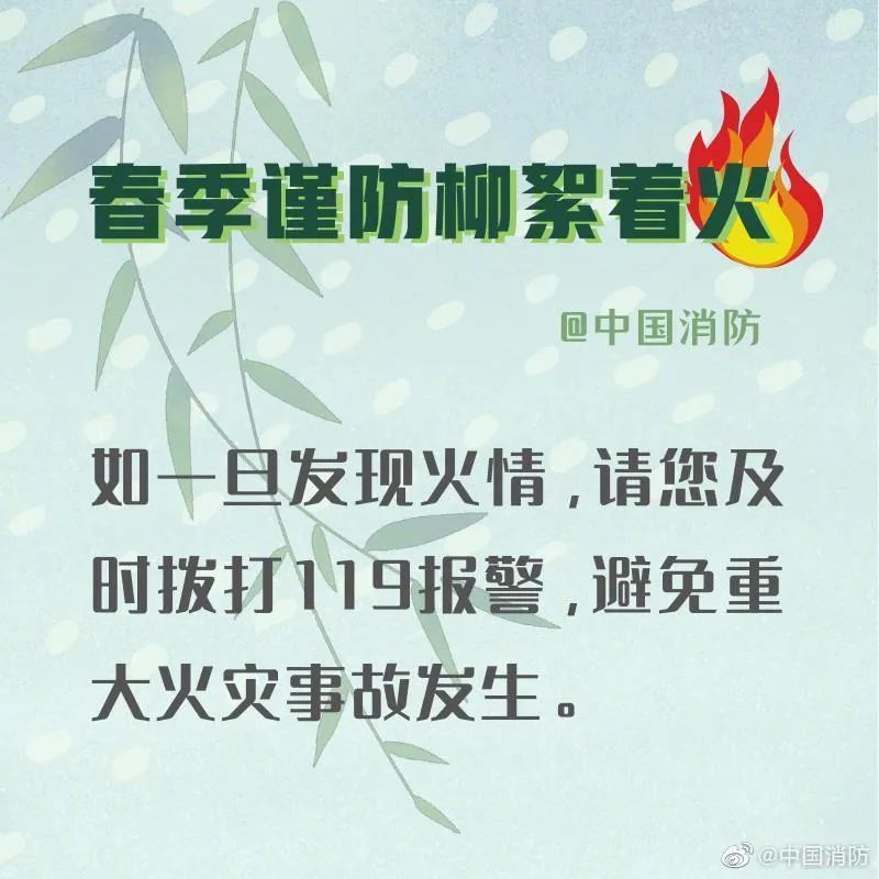 「柳絮」应急科普丨春季谨防杨柳絮着火！