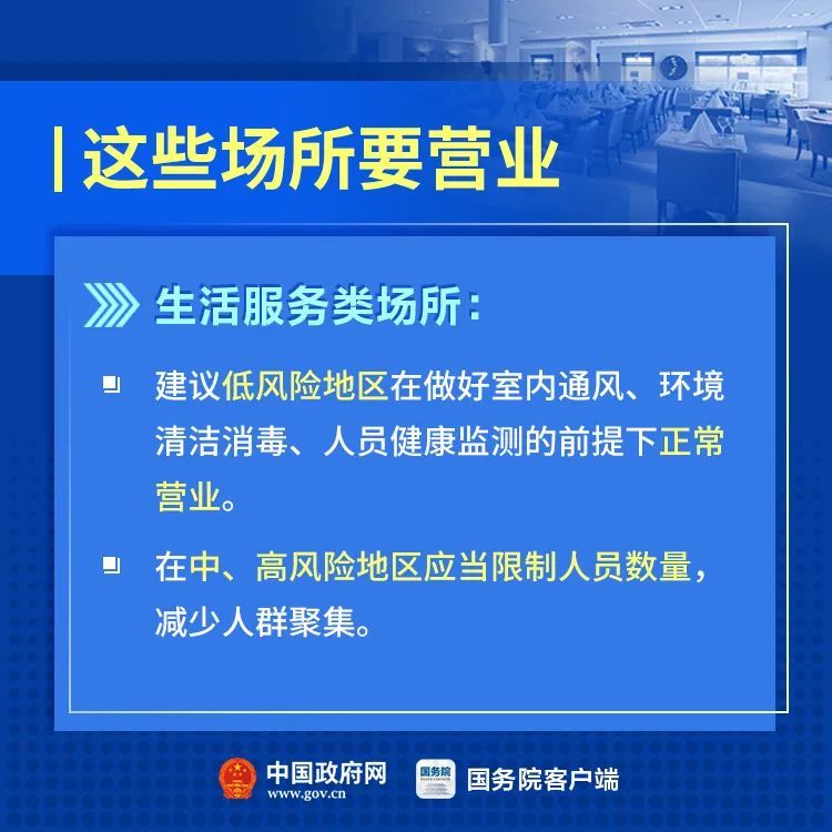 【】哪些场所能营业了？哪些活动先不恢复？最新要求！