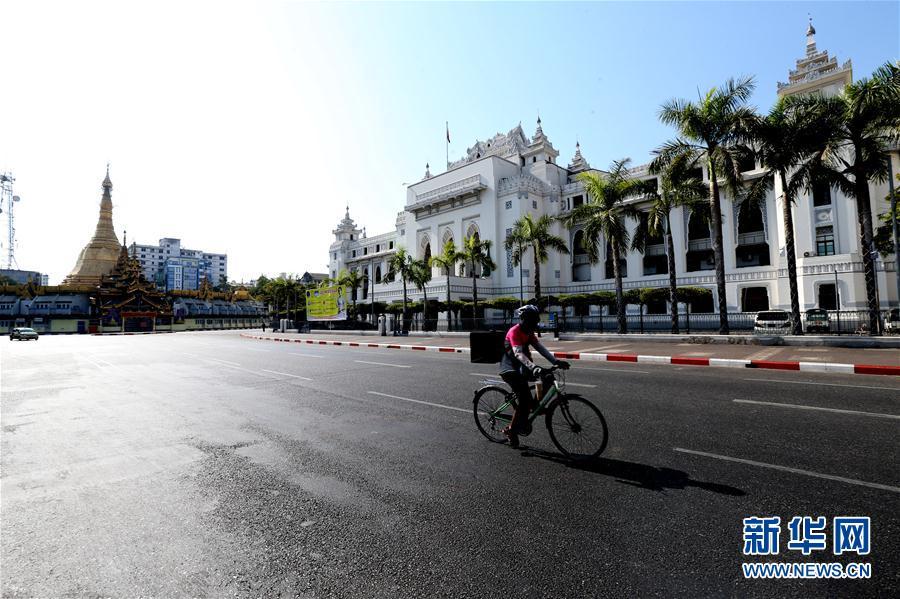 国际■缅甸：空旷的街头