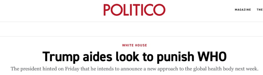 #疫情#美国想绕开世卫组织另起炉灶？ “甩锅”意图太露骨