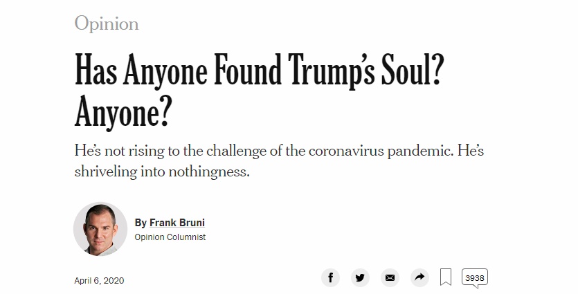 纽约时报■《纽约时报》:特朗普还有人性吗?