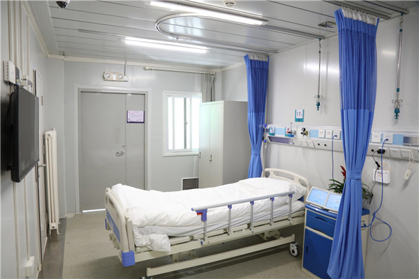 ▲小汤山医院:病房有“家”的感觉 1天3顿正餐2顿夜宵