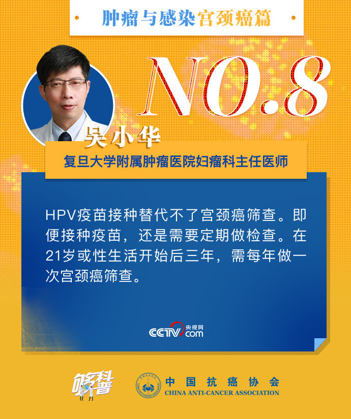 宫颈癌：【够科普】HPV疫苗接种并不能代替宫颈癌筛查