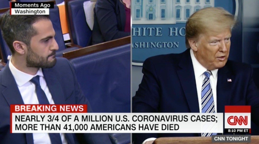 「特朗普」特朗普白宫疫情简报会变成“表彰会”？近10万民众请愿取消