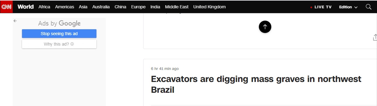 「肺炎」巴西新冠肺炎疫情蔓延，亚马孙州一城挖掘“大型坟墓”埋葬尸体