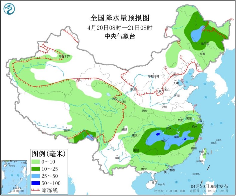 冷空气@冷空气继续影响华北东北等地 南方迎新一轮降水