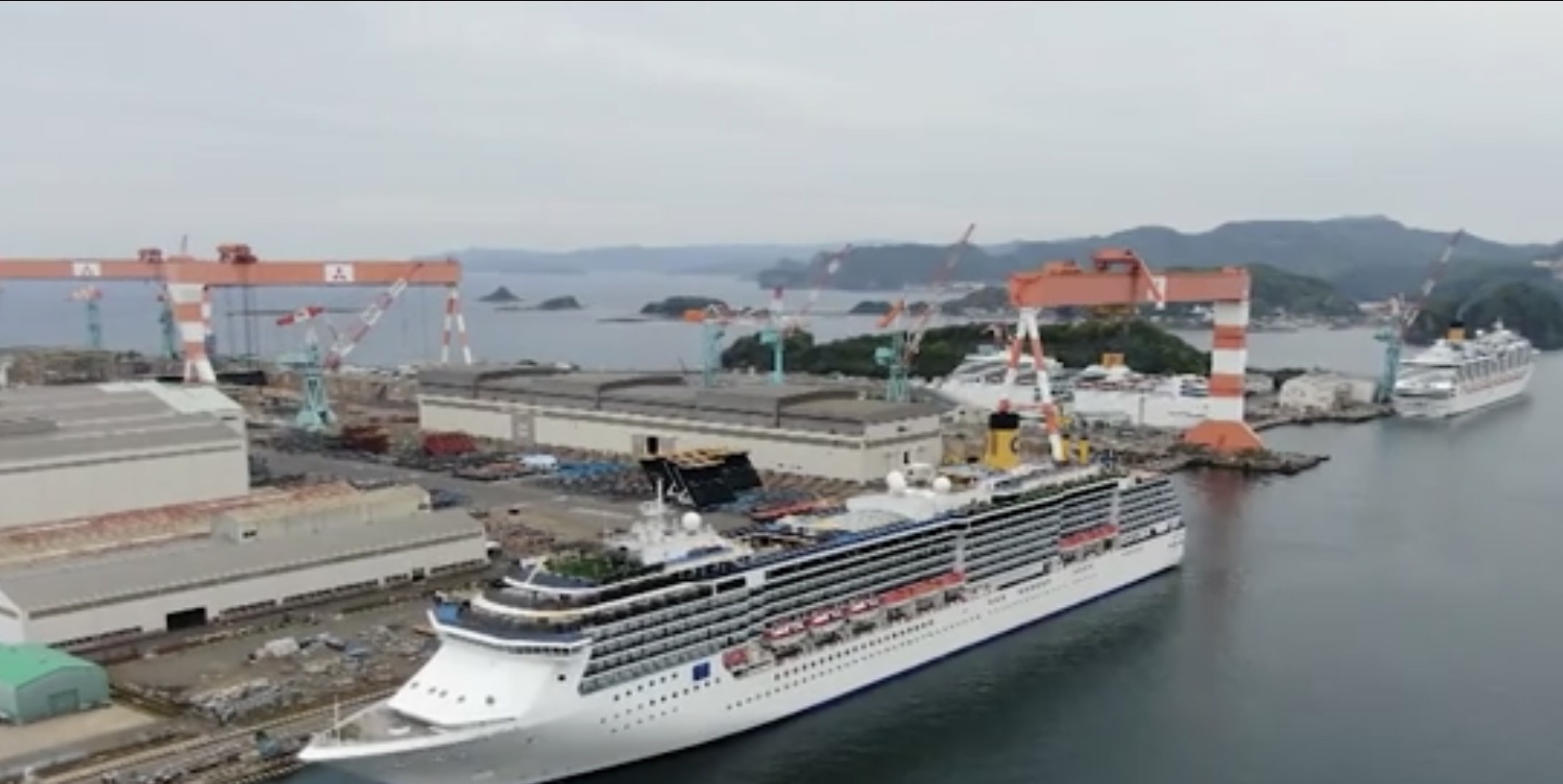 【】停泊长崎港的“歌诗达大西洋”号邮轮已有48人确诊新冠肺炎