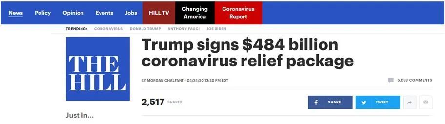 特朗普@为5万美国人死亡负责吗？特朗普的回答很“特朗普”