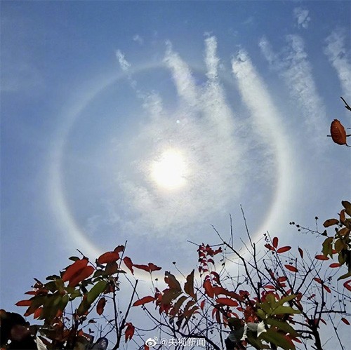 【张斌】全国多地出现日晕