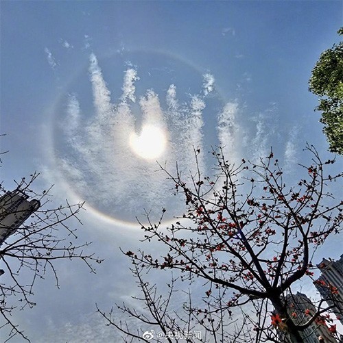 【张斌】全国多地出现日晕