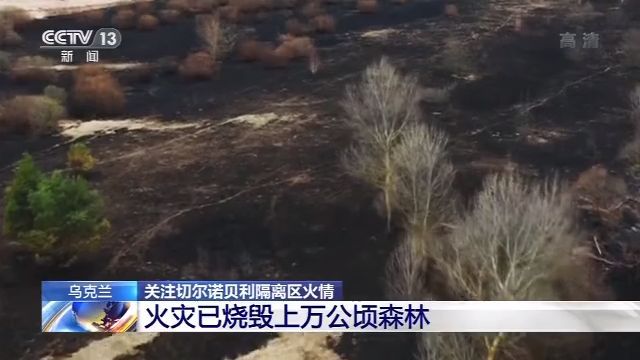 #央视新闻#切尔诺贝利隔离区火灾已烧毁上万公顷森林