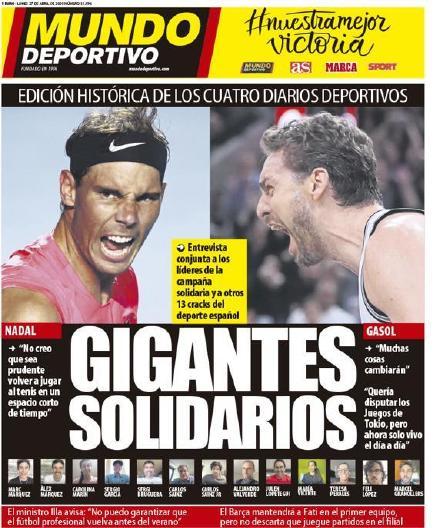 「国际足球」西班牙体育明星联手 发声对抗新冠病毒