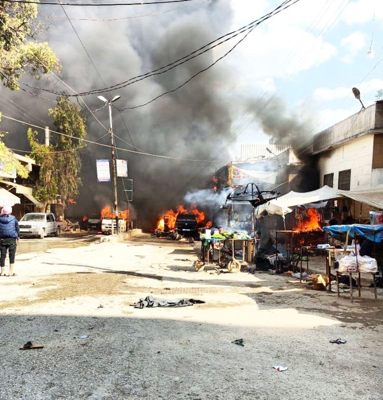 【叙利亚政府军】叙利亚北部土耳其控制区发生汽车炸弹袭击致多人死伤