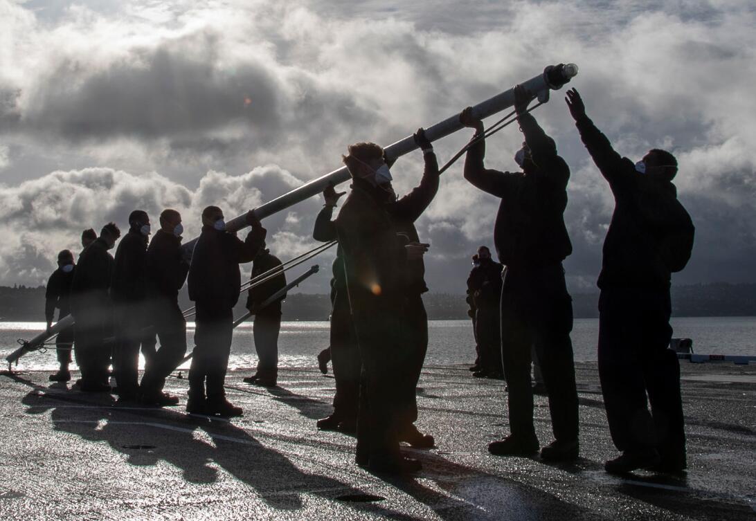 『航母』一个月后美军在太平洋又有航母了 尼米兹号已经出港