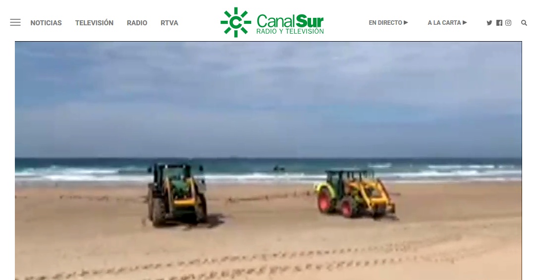 「特朗普」西班牙小镇为防疫在海滩喷消毒剂挨批,环保组织吐槽:听起来像特朗普出的主意