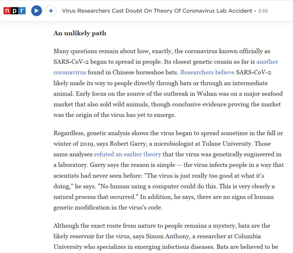 #央视新闻#新冠病毒来自实验室?不可能!美国病毒研究专家集体发声