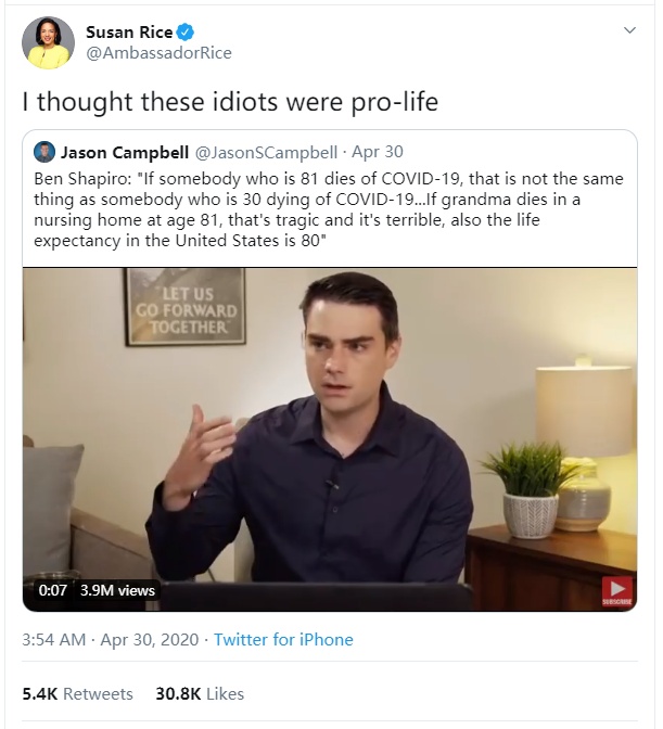 国际@逼急了，美国终于有人把这极度冷血的意思说出来了！