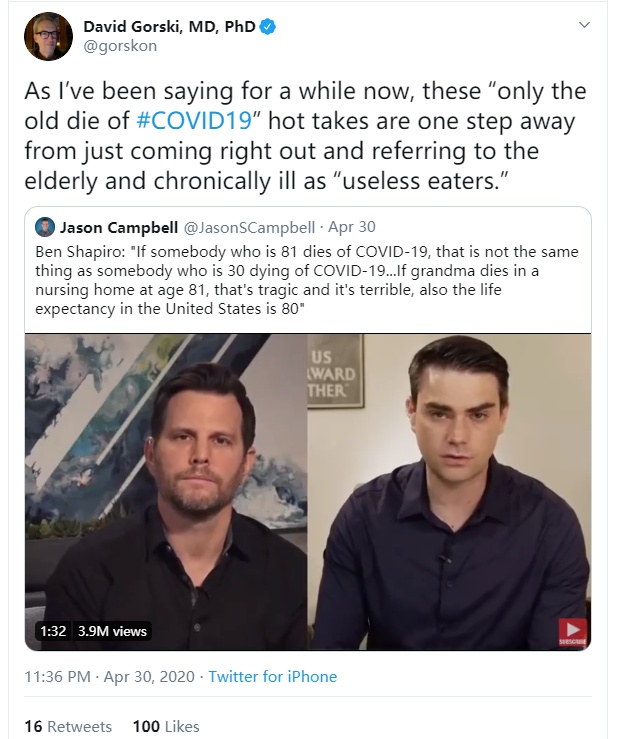 国际@逼急了，美国终于有人把这极度冷血的意思说出来了！