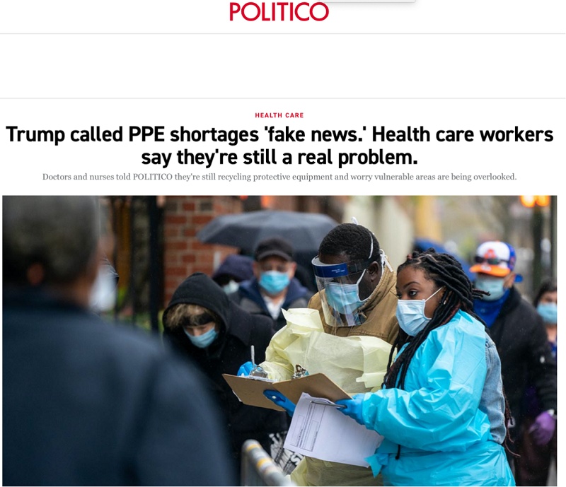 [央视新闻]太寒心！防护用品短缺、加班减薪…美国超9000医护人员确诊