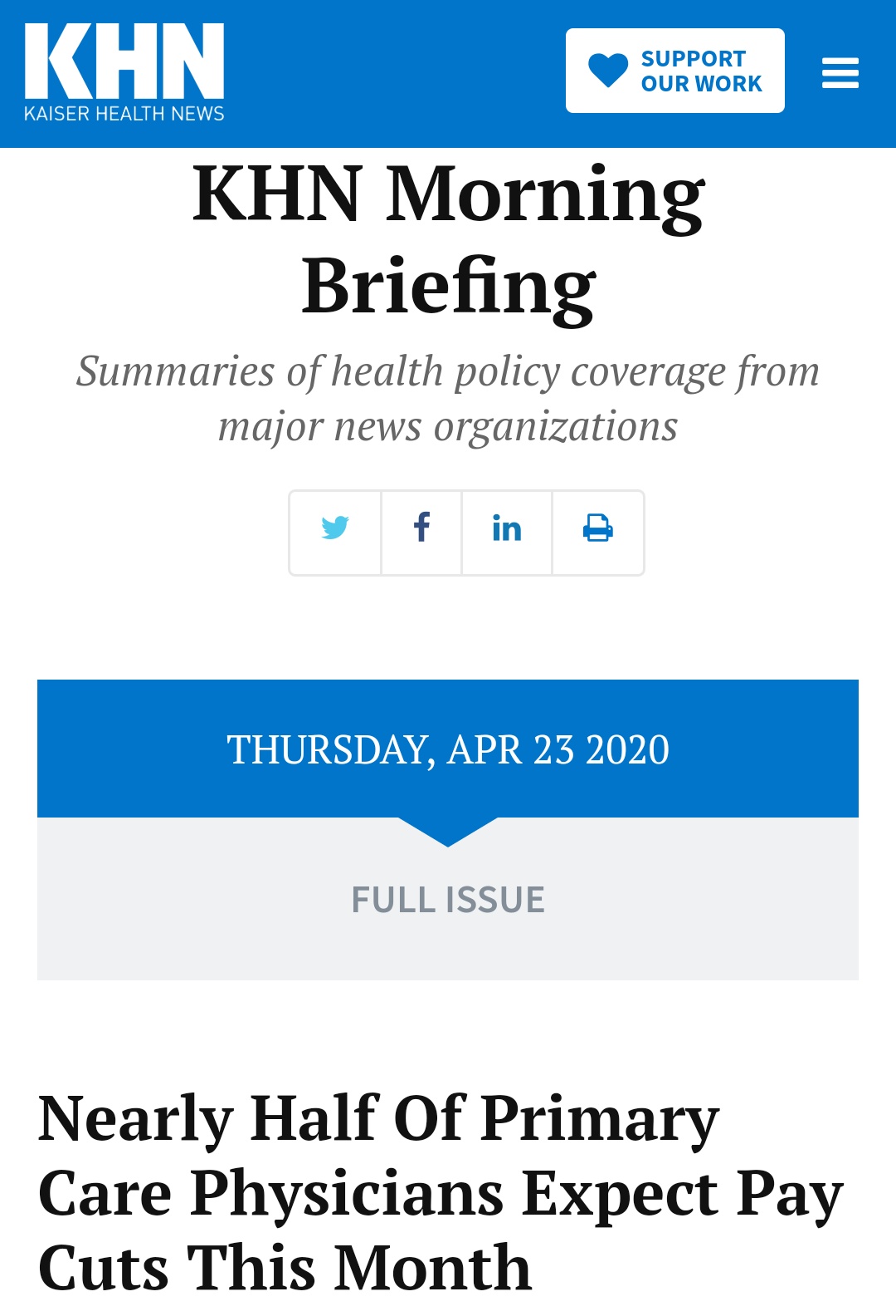 [央视新闻]太寒心！防护用品短缺、加班减薪…美国超9000医护人员确诊