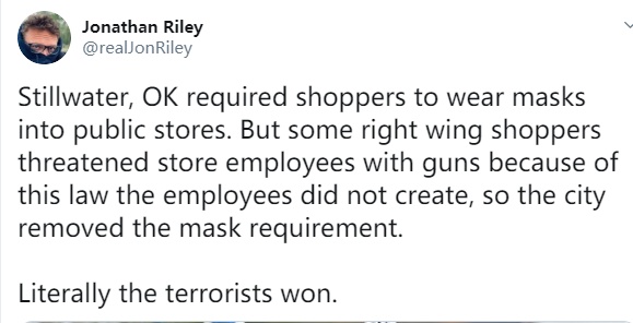 国际社会：美国害怕持枪暴动，取消戴口罩规定