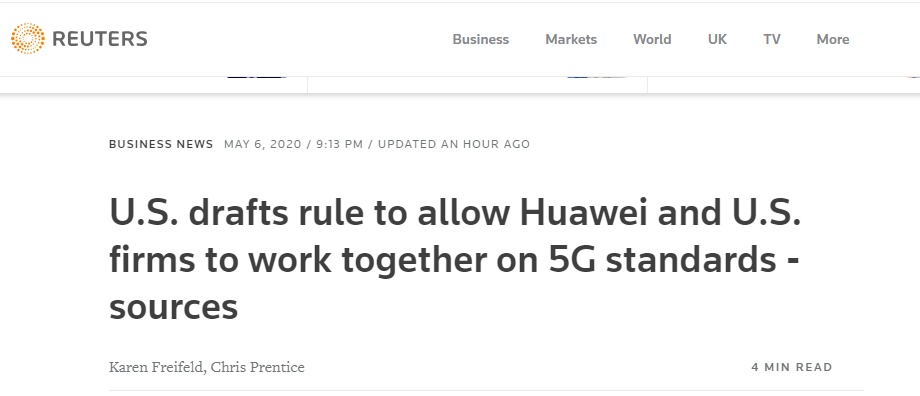 美国商务部路透社透出美商务部拟制定涉华为新规，背后是什么药？