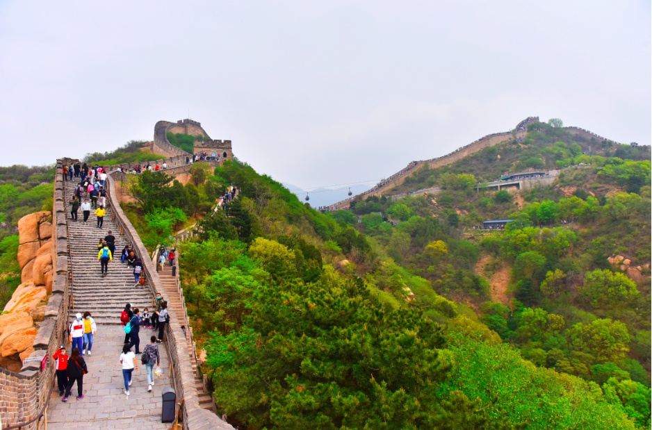 不文明行为4.7万游客游览八达岭,未发生一起刻划城墙不文明行为