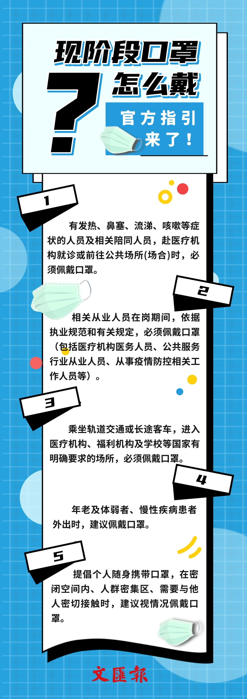 口罩现阶段口罩到底怎么戴？看看官方怎么说