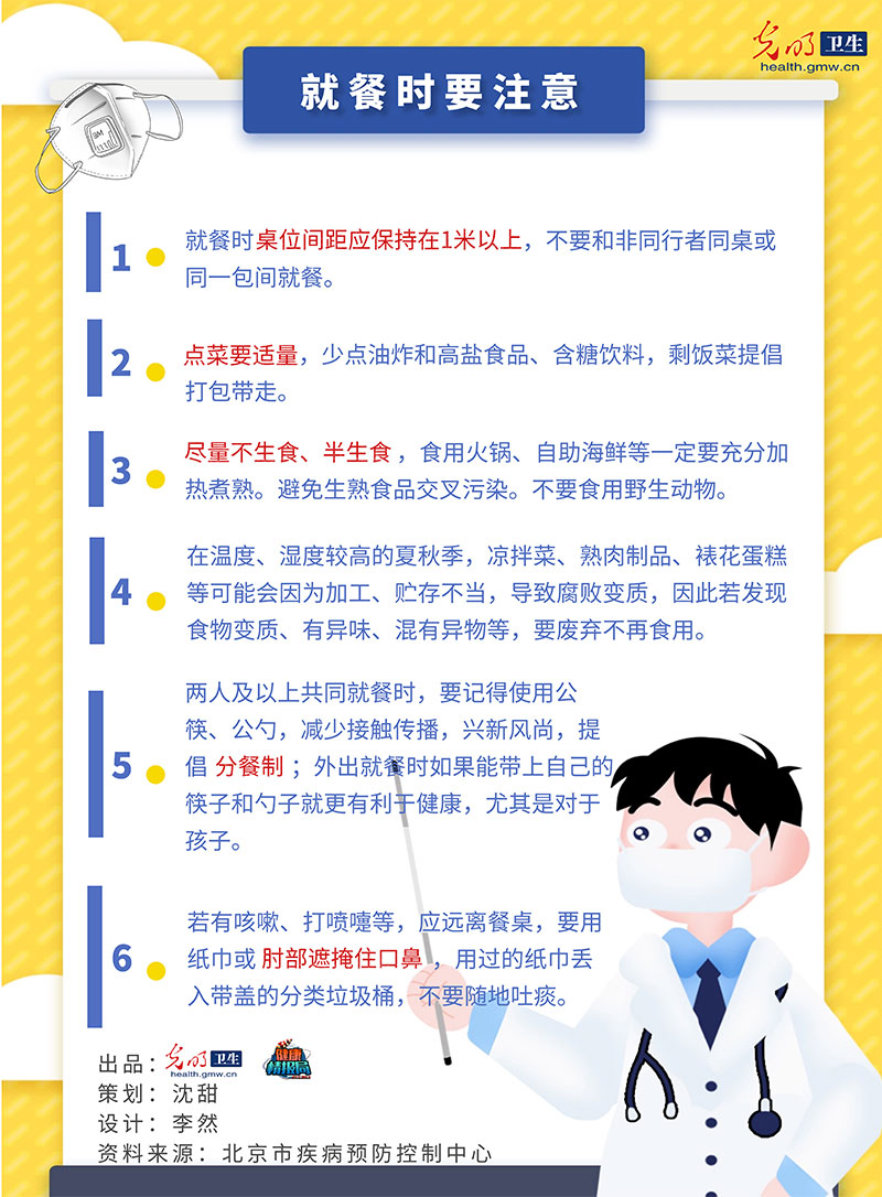 自我防护意识“不降级”,外出就餐注意这几点