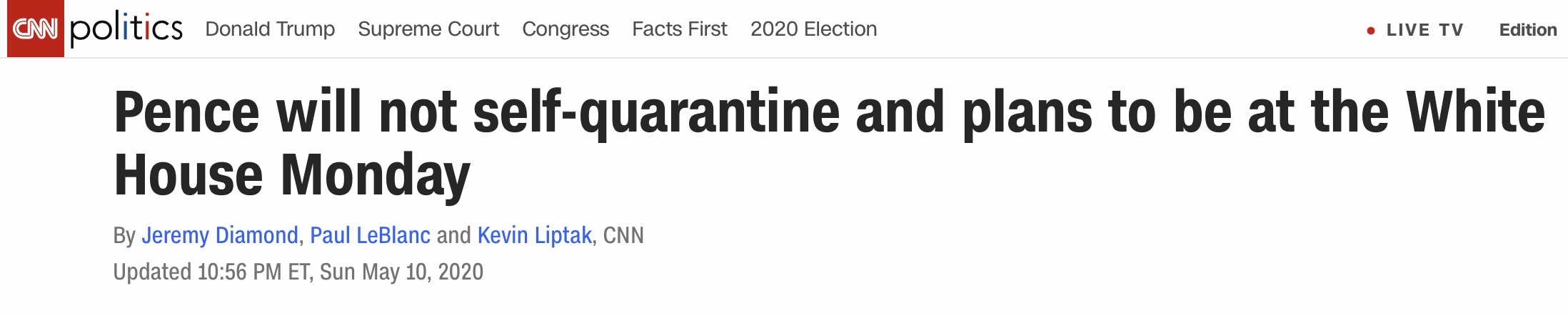 白宫美媒发问：如果白宫都成“疫区”如何保证民众复工安全？