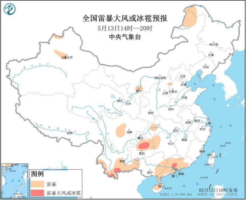 大暴雨注意！今夜到明天，南方局地有暴雨、大暴雨，谨防地质灾害！