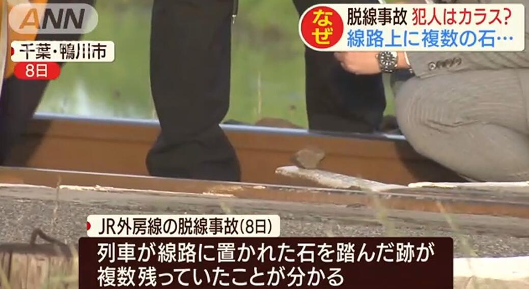 国际社会谁干的？日本一地列车接连发生脱轨等事故 现场均发现石块