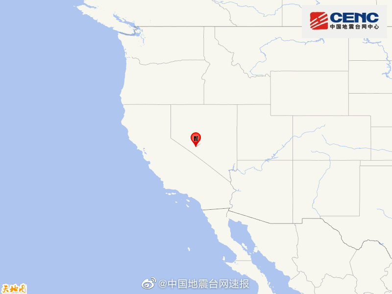 地震美国内华达州发生6．4级地震 震中300公里内有6座大中城市