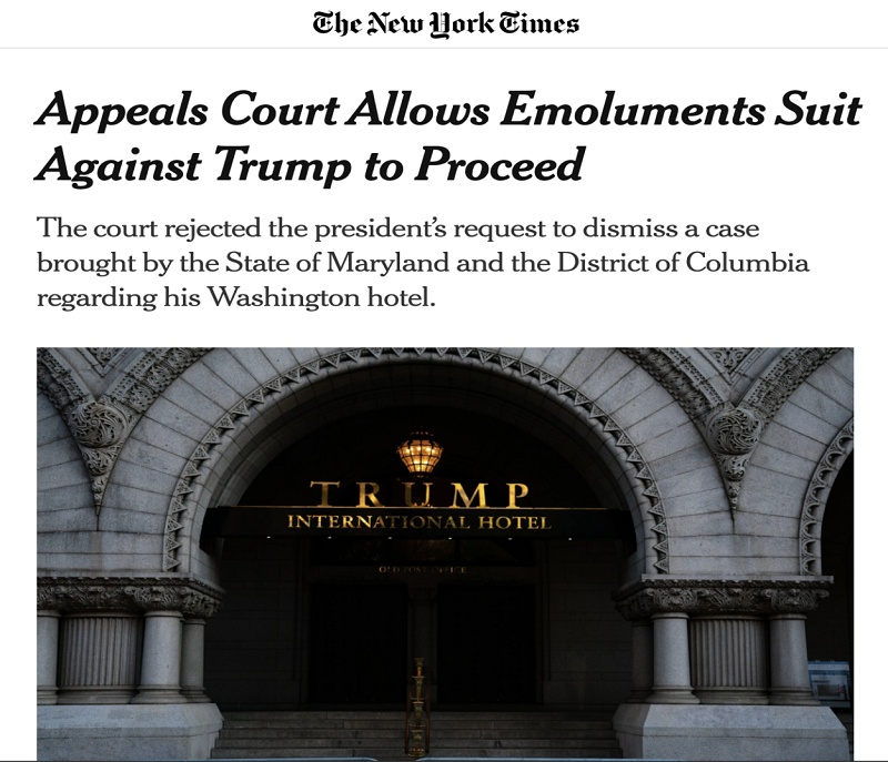 特朗普北美观察丨官司难逃 美法院重启特朗普违宪诉讼