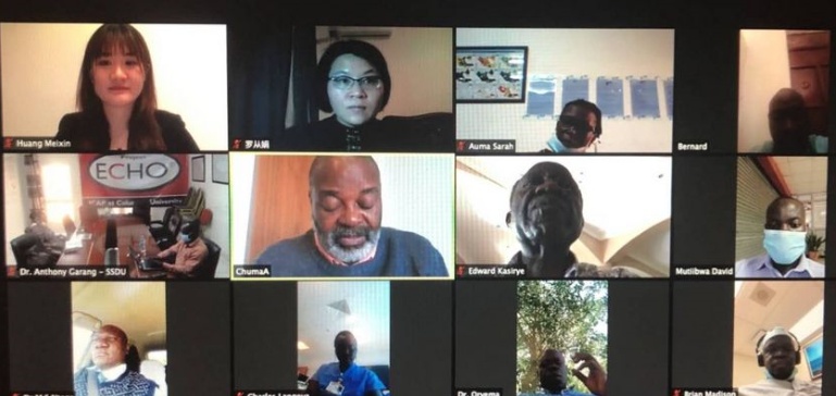 疫情中国专家同南苏丹、乌干达医护工作者分享交流抗疫经验