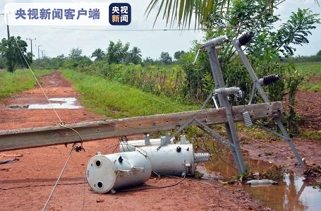 电力古巴中部遭遇强暴风雨，致当地电力服务中断