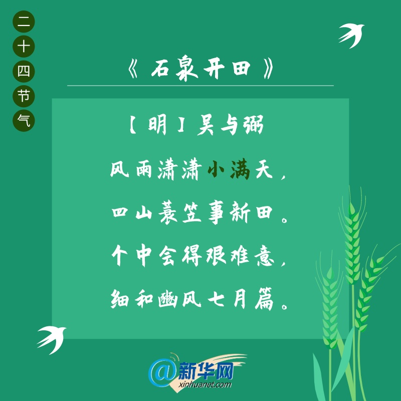 二十四节气诗意节气|小满，遇见最美初夏