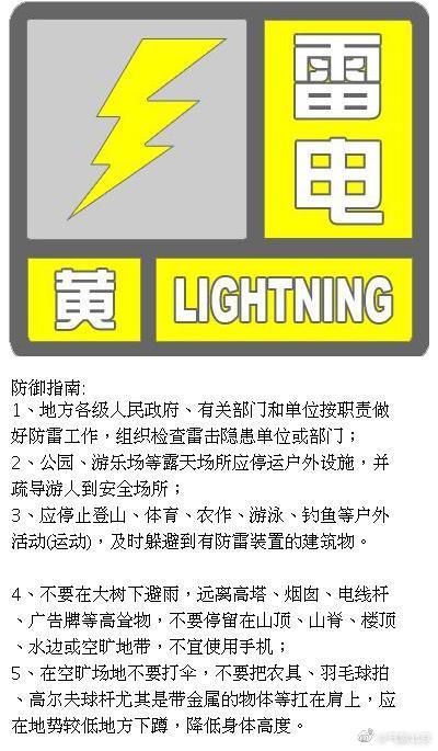 冰雹冰雹+7级以上大风 北京升级发布雷电黄色预警