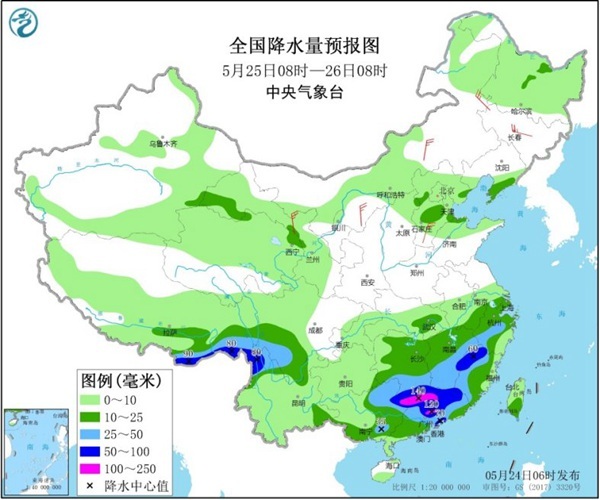 天气南方新一轮强降雨登场 伴有大范围降温