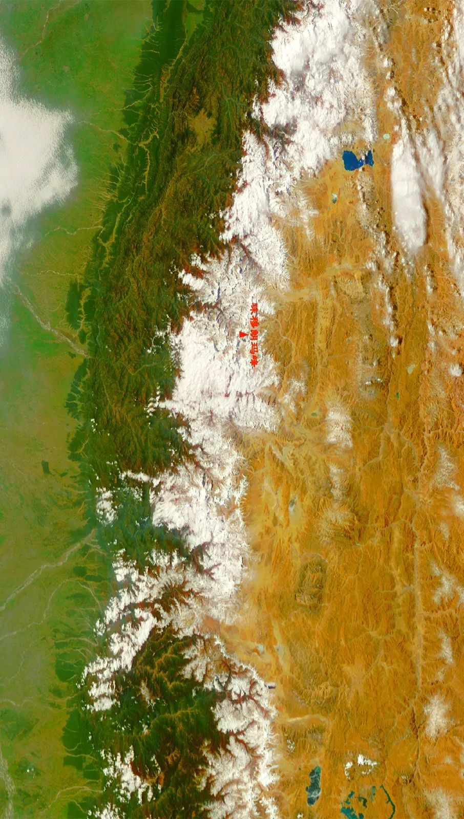 用风云气象卫星看珠峰,太美了!