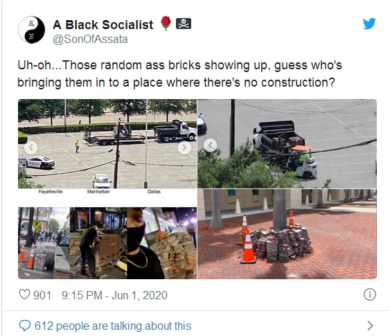 国际|美国至少6城骚乱惊现砖头！谁放的？