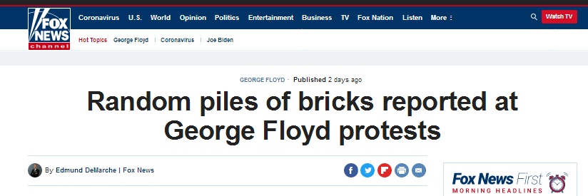 国际|美国至少6城骚乱惊现砖头！谁放的？