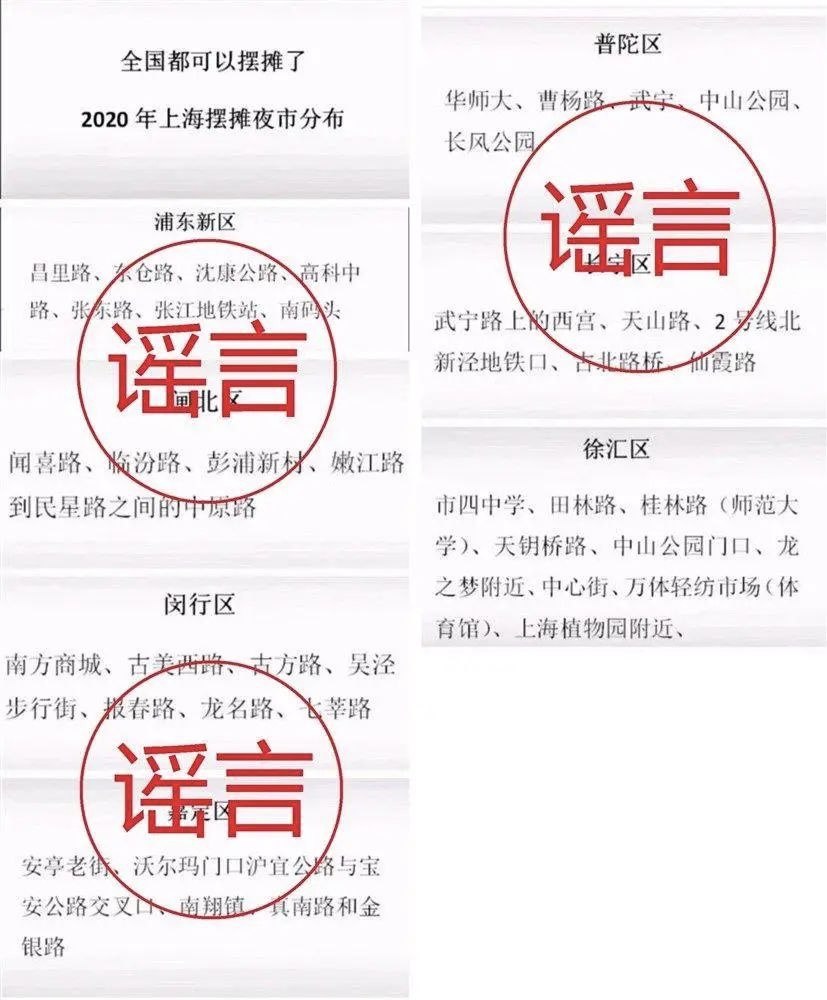 |北上广公布了摆摊地点？其实……