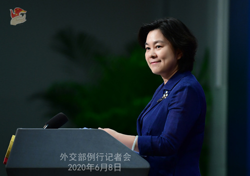 华春莹|“弗洛伊德之死”抗议仍持续,华春莹:在此情况下蓬佩奥还是满嘴谎言、整天诽谤,令人感到悲哀