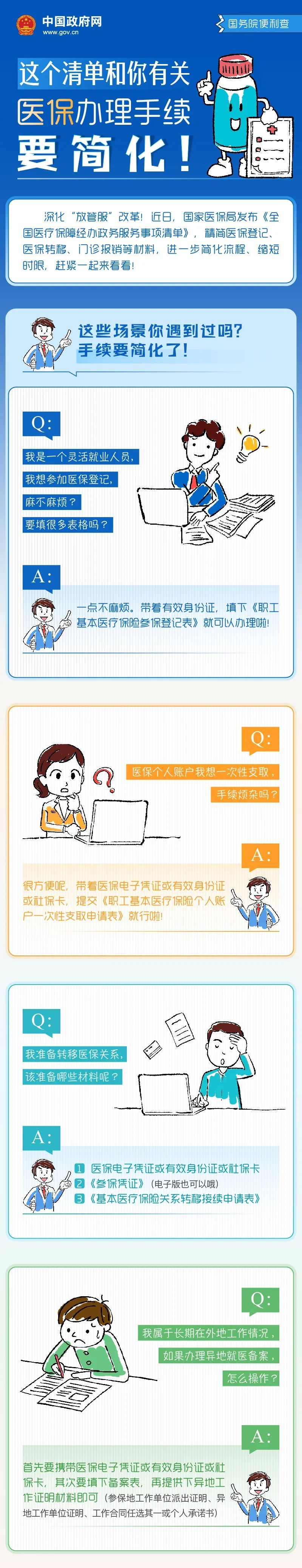 社会保险|这个清单和你有关 医保办理手续要简化!