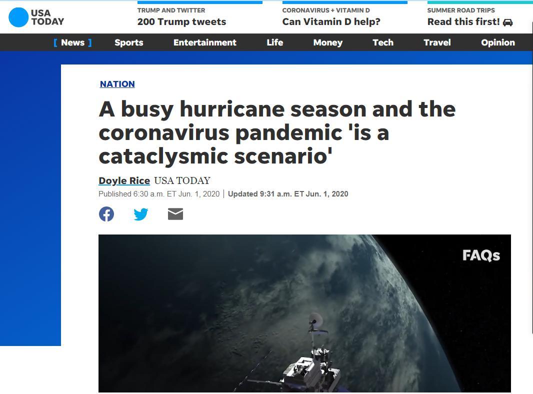 大西洋|飓风季碰撞新冠疫情 美国民众两难之下如何“避难”?