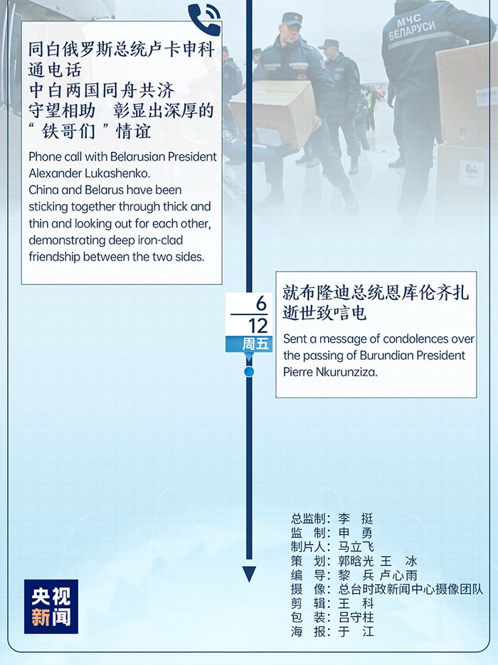 央视新闻|总书记的一周(6月8日—6月14日)