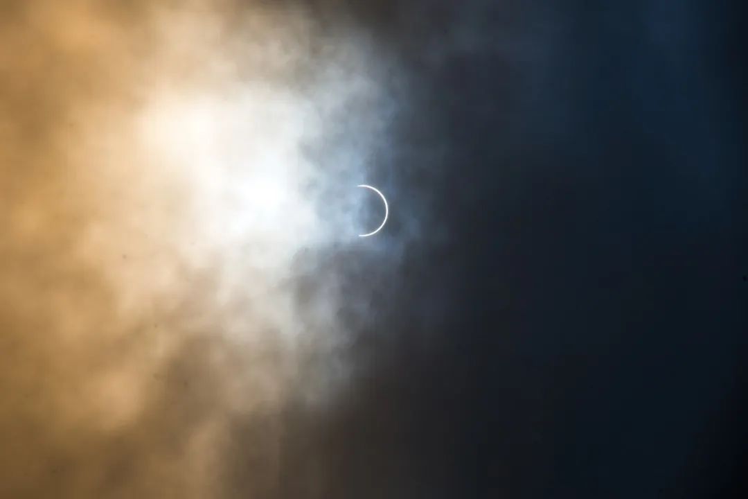 日食|高清大图！金边日食高光时刻
