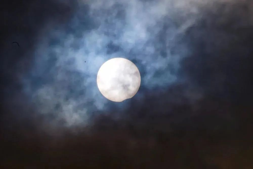 日食|高清大图！金边日食高光时刻