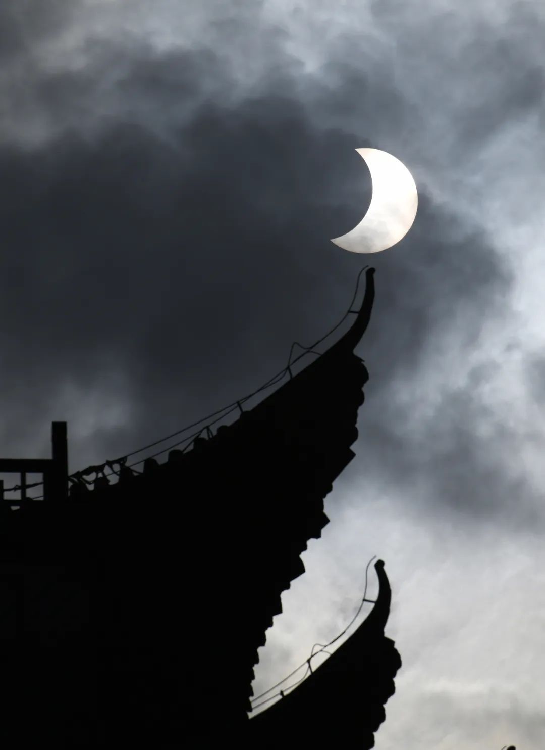 日食|高清大图！金边日食高光时刻